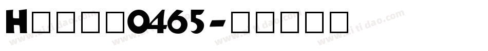 Hooge0465字体转换