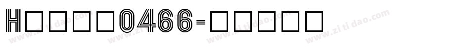 Hooge0466字体转换