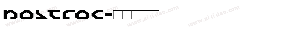 nostroc字体转换