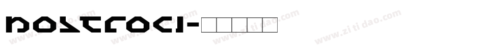 nostroci字体转换