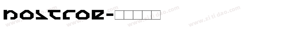nostroe字体转换