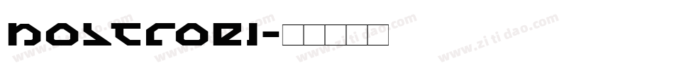nostroei字体转换
