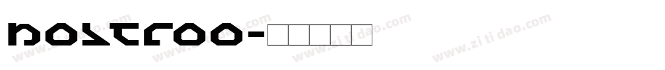 nostroo字体转换