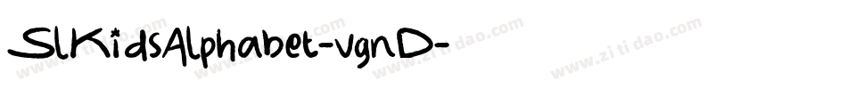 SlKidsAlphabet-vgnD字体转换