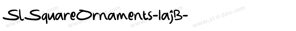 SlSquareOrnaments-1ajB字体转换