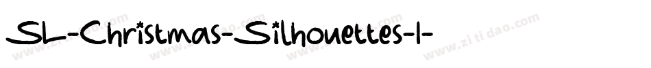 SL-Christmas-Silhouettes-1字体转换