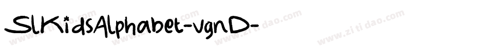 SlKidsAlphabet-vgnD字体转换