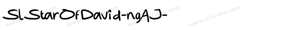 SlStarOfDavid-ngAJ字体转换
