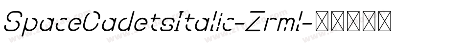 SpaceCadetsItalic-Zrml字体转换