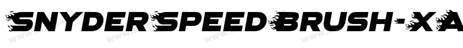 SnyderSpeedBrush-XADZ字体转换