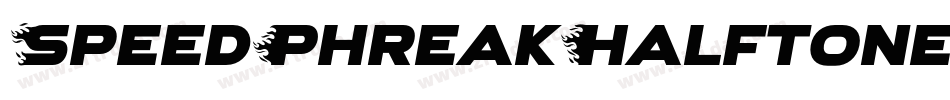 SpeedPhreakHalftoneItalic-8MOR0字体转换