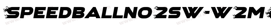 Speedballno2sw-w2mP字体转换