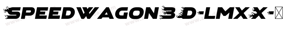 Speedwagon3D-lmxX字体转换