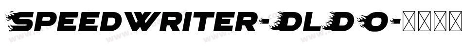 Speedwriter-DlD0字体转换
