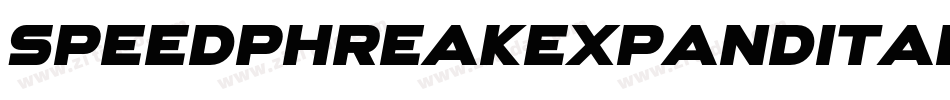 speedphreakexpandital字体转换