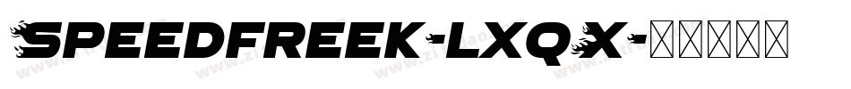 Speedfreek-lxqX字体转换