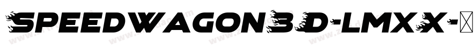 Speedwagon3D-lmxX字体转换