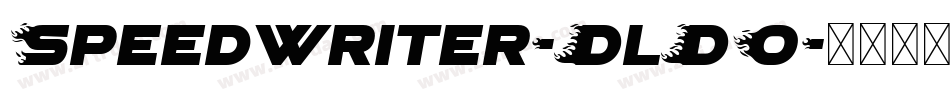 Speedwriter-DlD0字体转换
