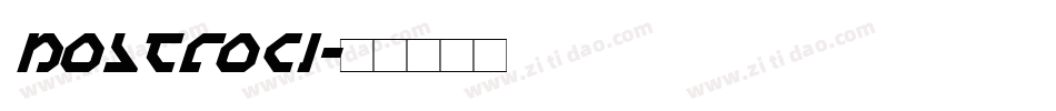 nostroci字体转换