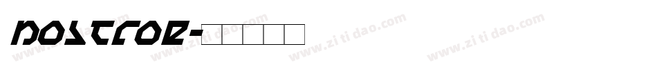 nostroe字体转换