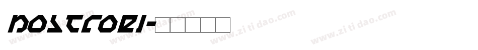 nostroei字体转换