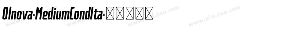 Olnova-MediumCondIta字体转换
