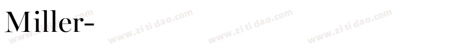 Miller字体转换
