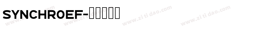 SynchroEF字体转换