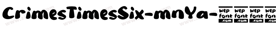 CrimesTimesSix-mnYa字体转换