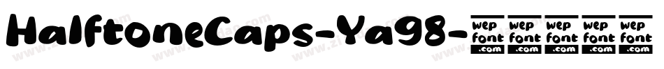 HalftoneCaps-Ya98字体转换