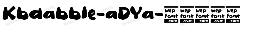 Kbdabble-aDYa字体转换