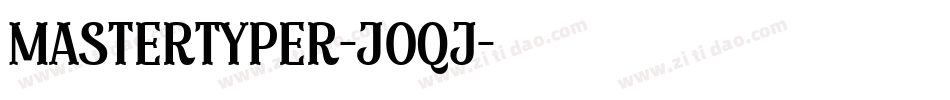 MasterTyper-J0qj字体转换