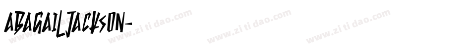 AbagailJackson字体转换