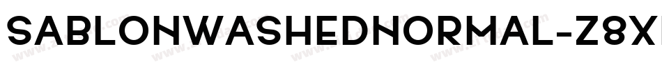 SablonWashedNormal-z8XpL字体转换