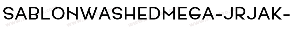 SablonWashedMega-JRJAK字体转换