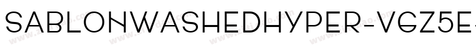 SablonWashedHyper-VGz5e字体转换