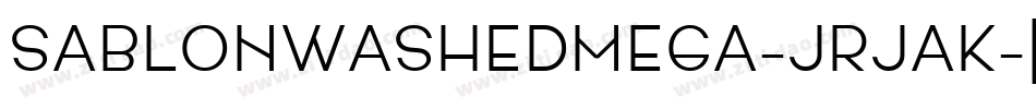 SablonWashedMega-JRJAK字体转换