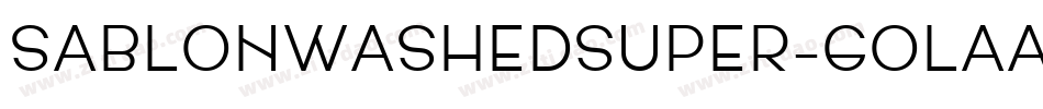 SablonWashedSuper-GOlAA字体转换