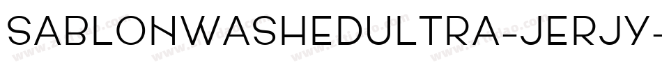 SablonWashedUltra-jErJy字体转换