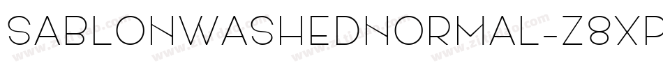 SablonWashedNormal-z8XpL字体转换