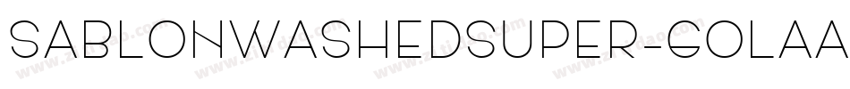 SablonWashedSuper-GOlAA字体转换