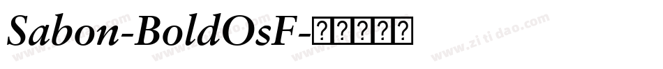 Sabon-BoldOsF字体转换