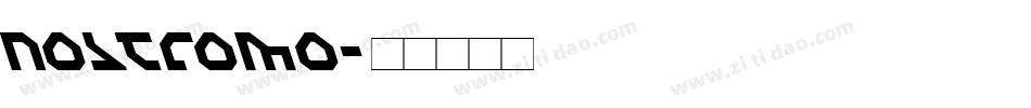 Nostromo字体转换