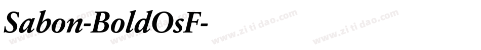 Sabon-BoldOsF字体转换