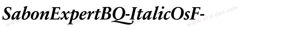 SabonExpertBQ-ItalicOsF字体转换