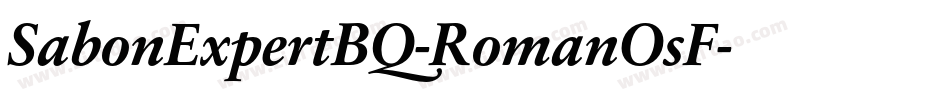 SabonExpertBQ-RomanOsF字体转换