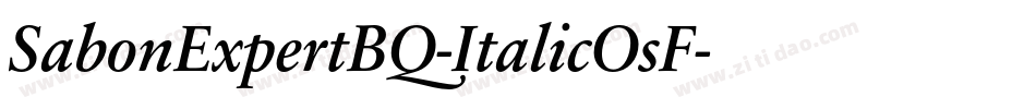 SabonExpertBQ-ItalicOsF字体转换