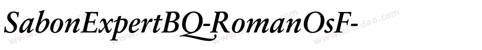 SabonExpertBQ-RomanOsF字体转换