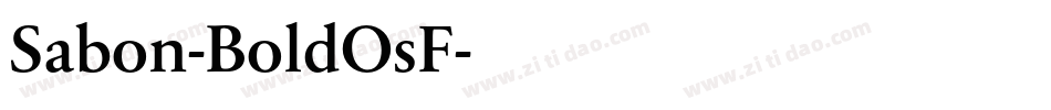 Sabon-BoldOsF字体转换