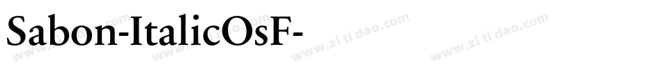 Sabon-ItalicOsF字体转换